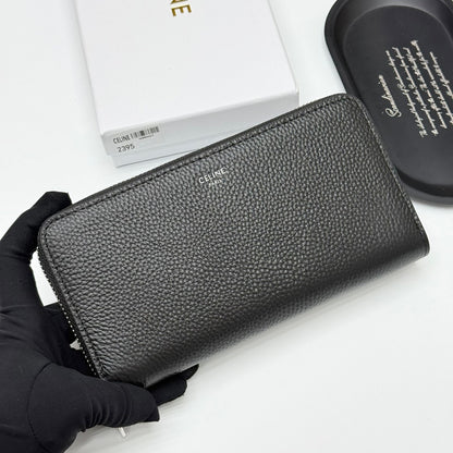 【セリーヌ】新作★ラージ ジップウォレット / グレインドカーフスキン3色